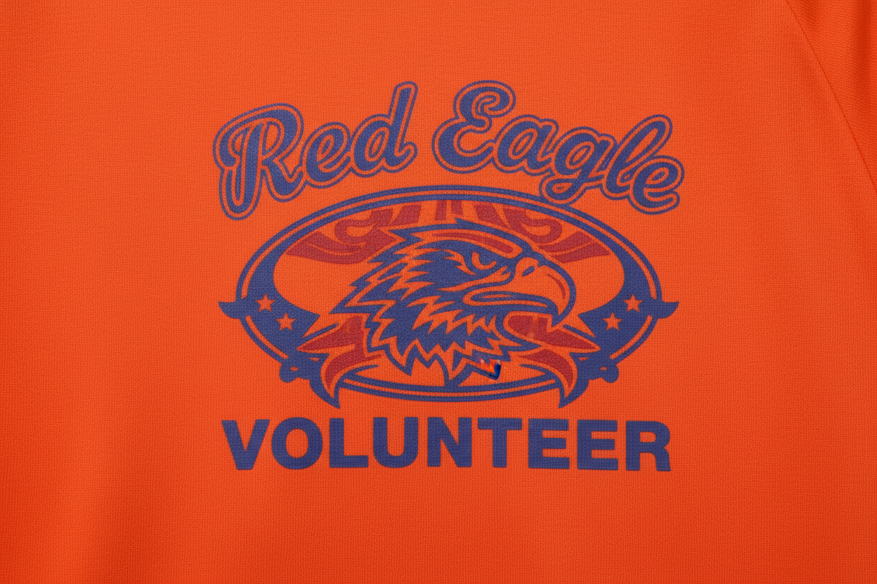 Orange Volunteer Graphic T-Shirt