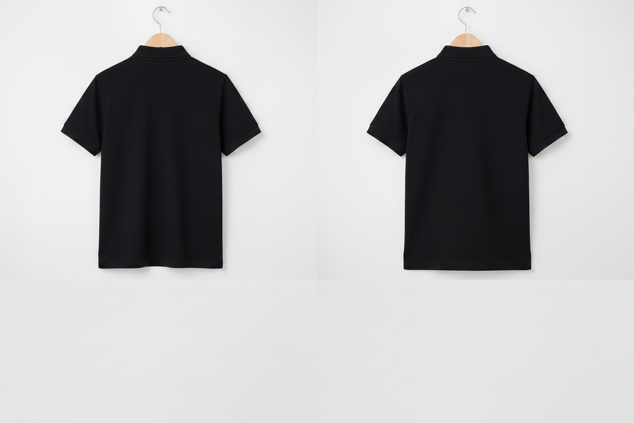 Black Signature Logo Polo Shirt