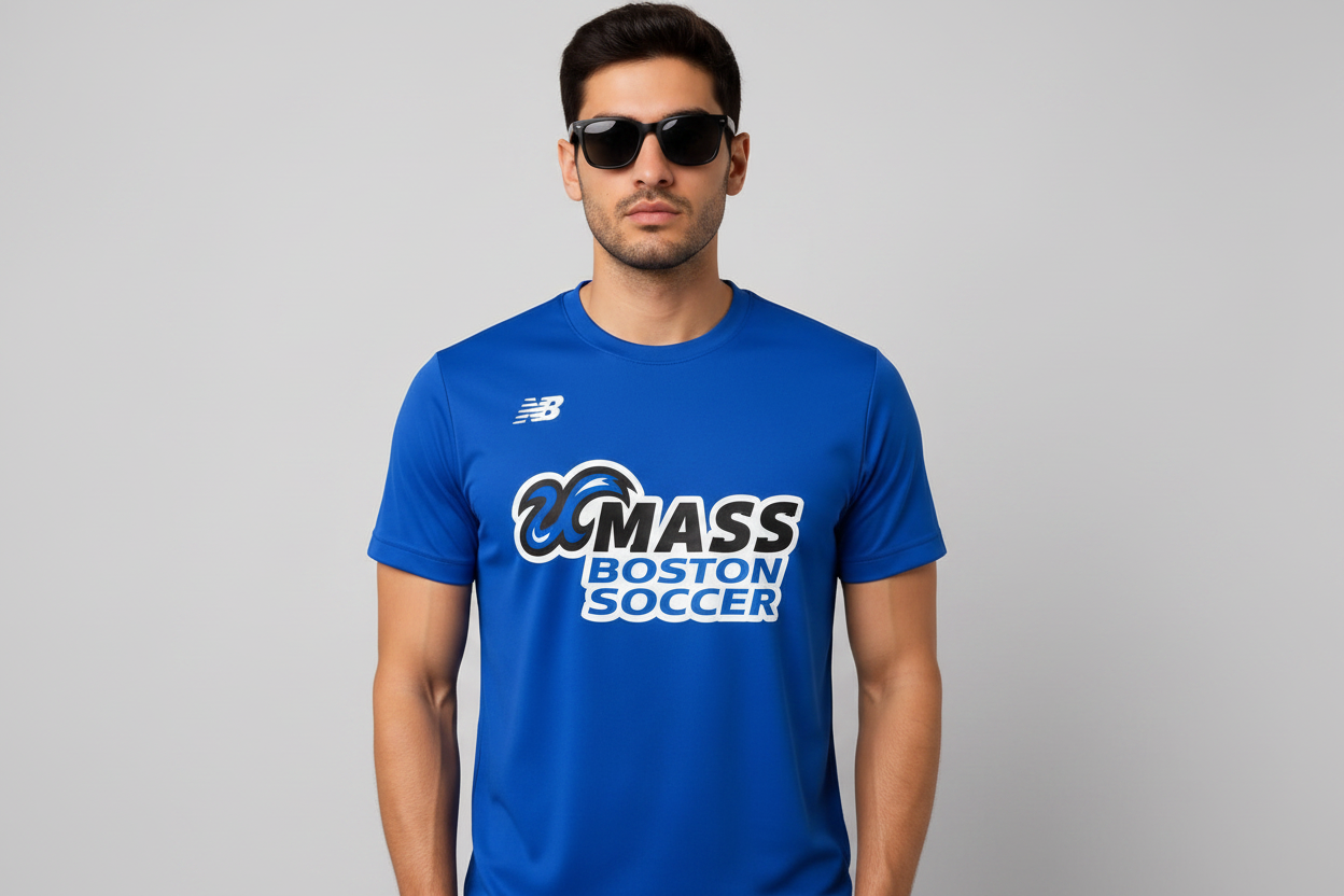 New Balance UMass Boston Soccer Royal Blue T-Shirt