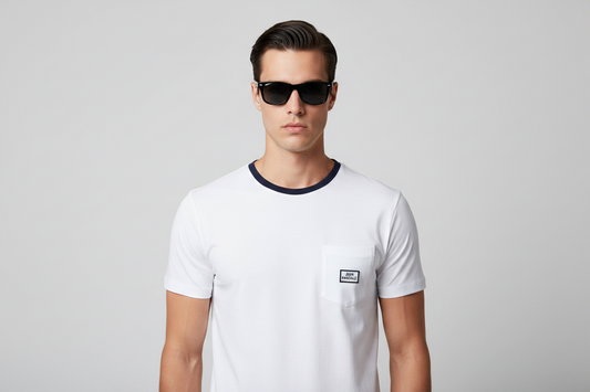 Jean Pascale Classic Pocket T-Shirt – White | 100% Cotton