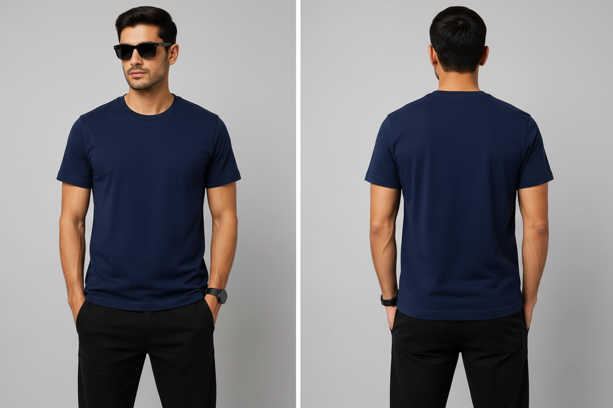 Jack & Jones Originals Vintage Circle Graphic T-Shirt – Navy Blue