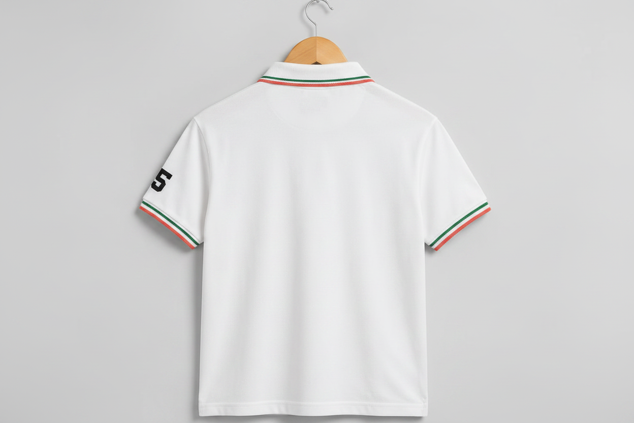 White Lion No.15 Polo Shirt – Tricolor Edition