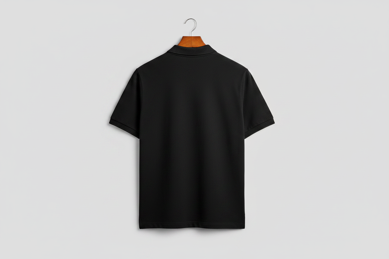 Primark Essential Plain Polo Shirt – Black