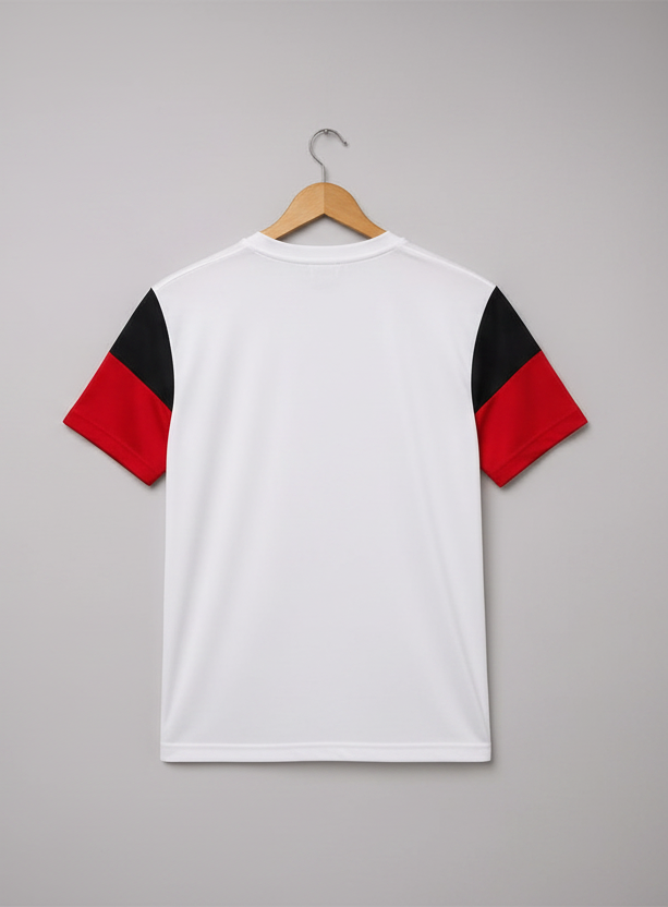Puma Colorblock T-Shirt – White / Black / Red