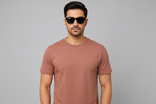 Dunnes Stores Essential Plain Crew Neck T-Shirt – Terracotta