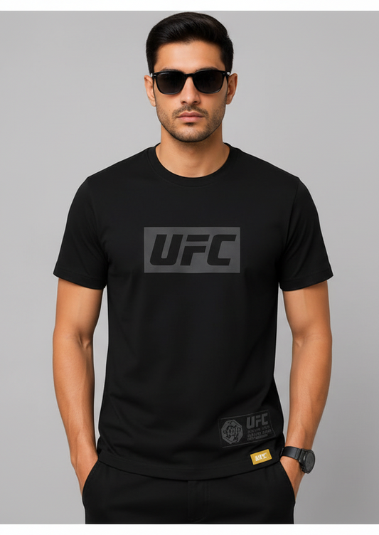 UFC Tonal Box Logo T-Shirt – Black